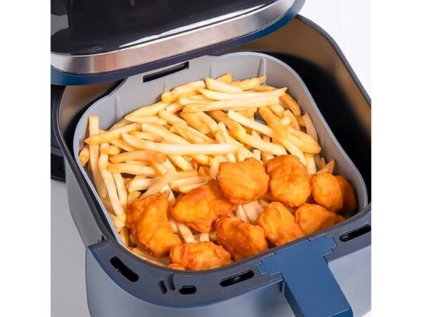 KOSZYK SILIKONOWY FORMA DO FRYTKOWNICY AIR FRYER 17x17x6cm