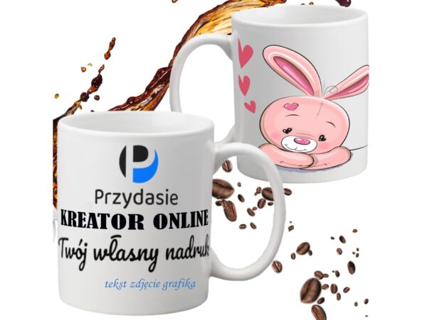 KUBEK DO SUBLIMACJI 330ML BIAŁY #6497 + WYKONANIE PROJEKTU DO KUBEK DO SUBLIMACJI #7516