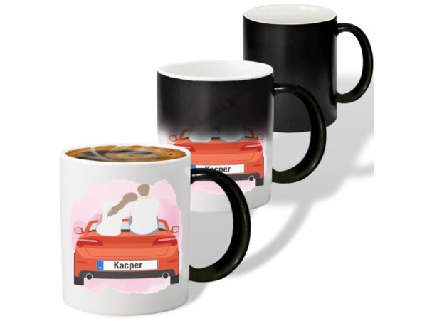 KUBEK DO SUBLIMACJI 330ML CZARNY MAGICZNY