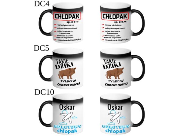 KUBEK DO SUBLIMACJI 330ML CZARNY MAGICZNY