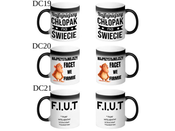 KUBEK DO SUBLIMACJI 330ML CZARNY MAGICZNY