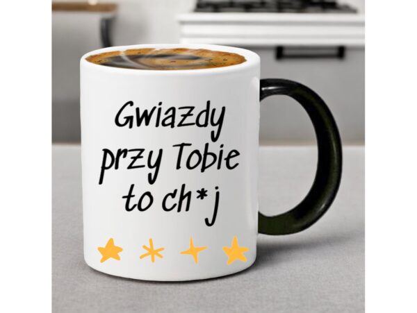 KUBEK DO SUBLIMACJI 330ML CZARNY MAGICZNY