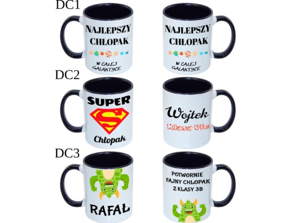 KUBEK DO SUBLIMACJI 330ML CZARNY UCHWYT