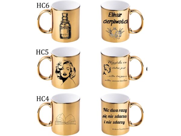 KUBEK DO SUBLIMACJI 330ML ZŁOTY