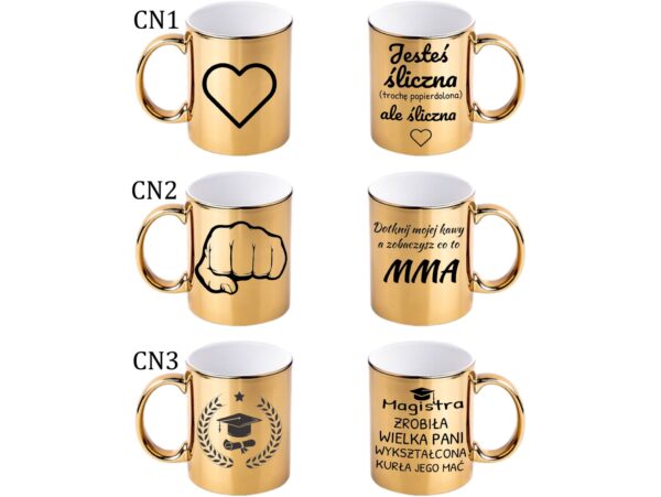 KUBEK DO SUBLIMACJI 330ML ZŁOTY