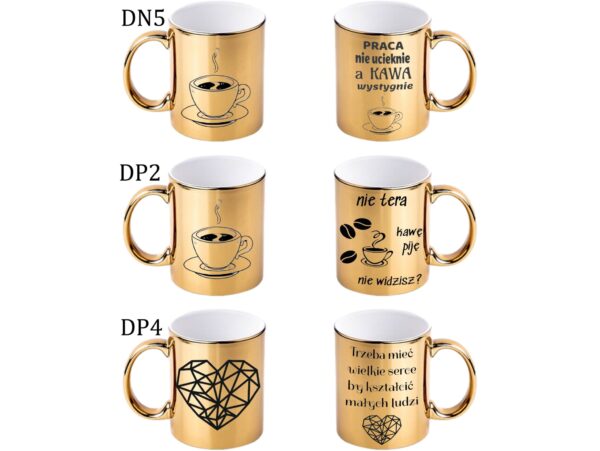 KUBEK DO SUBLIMACJI 330ML ZŁOTY