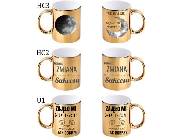 KUBEK DO SUBLIMACJI 330ML ZŁOTY