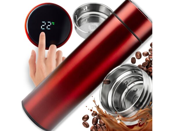 KUBEK TERMICZNY SMART 500ML - czerwony