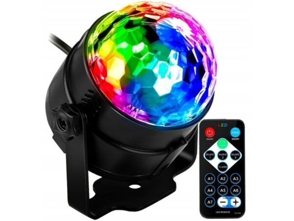 KULA DISCO PROJEKTOR RGB + PILOT