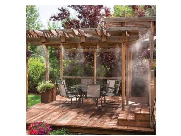 KURTYNA WODNA MGIEŁKA ZRASZACZ OGRÓD ZESTAW 20M