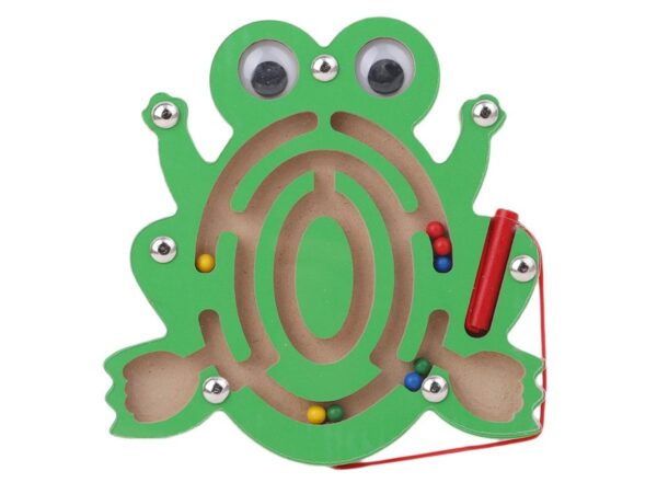 LABIRYNT MAGNETYCZNY GRA ZRĘCZNOŚCIOWA - żabka