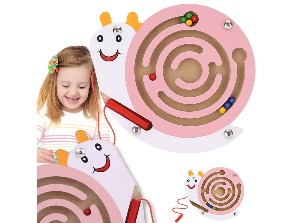LABIRYNT MAGNETYCZNY GRA ZRĘCZNOŚCIOWA - ślimak