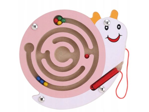 LABIRYNT MAGNETYCZNY GRA ZRĘCZNOŚCIOWA - ślimak