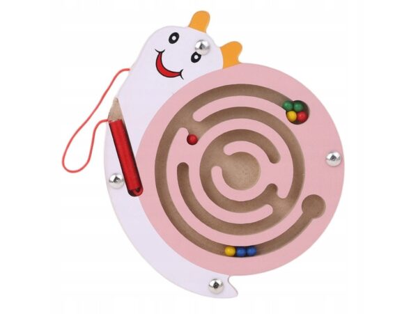 LABIRYNT MAGNETYCZNY GRA ZRĘCZNOŚCIOWA - ślimak