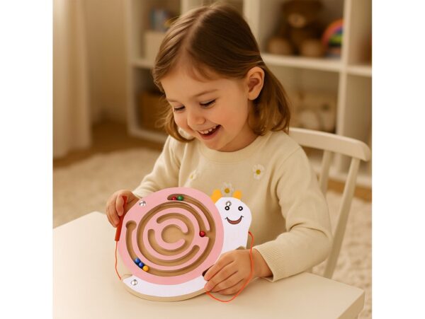 LABIRYNT MAGNETYCZNY GRA ZRĘCZNOŚCIOWA - ślimak