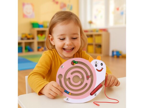 LABIRYNT MAGNETYCZNY GRA ZRĘCZNOŚCIOWA - ślimak