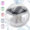 LAMPA LAMPKA SOLARNA LED PŁYWAJĄCA KULA DO BASENU RGB 11CM