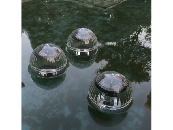LAMPA LAMPKA SOLARNA LED PŁYWAJĄCA KULA DO BASENU RGB 11CM