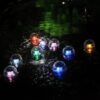 LAMPA LAMPKA SOLARNA LED PŁYWAJĄCA KULA DO BASENU RGB 11CM