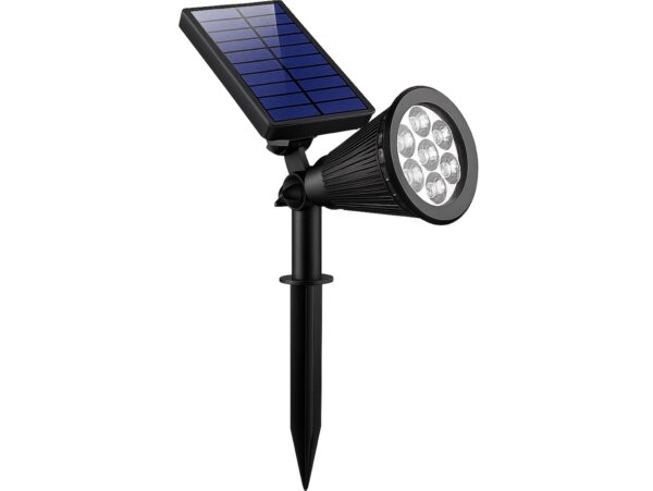 LAMPA LAMPKA SOLARNA REFLEKTOR OGRODOWY 7 LED 28x9cm