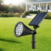 LAMPA LAMPKA SOLARNA REFLEKTOR OGRODOWY 7 LED 28x9cm