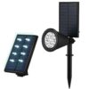 LAMPA LAMPKA SOLARNA REFLEKTOR OGRODOWY 7 LED 28x9cm