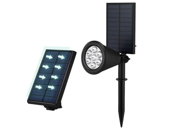 LAMPA LAMPKA SOLARNA REFLEKTOR OGRODOWY 7 LED 28x9cm