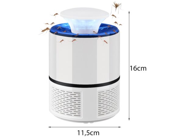 LAMPA NA OWADY UV NA USB - 16x11,5cm biało-czarny