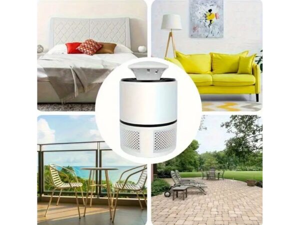 LAMPA NA OWADY UV NA USB - 16x11,5cm biało-czarny