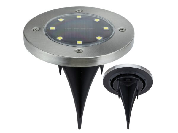 LAMPA OGRODOWA NAJAZDOWA SOLARNA 8 LED