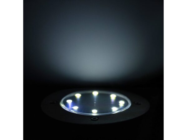 LAMPA OGRODOWA NAJAZDOWA SOLARNA 8 LED