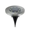 LAMPA OGRODOWA NAJAZDOWA SOLARNA 8 LED