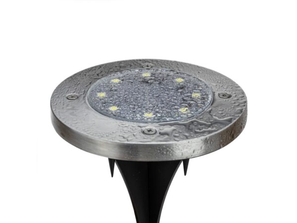 LAMPA OGRODOWA NAJAZDOWA SOLARNA 8 LED