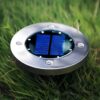 LAMPA OGRODOWA NAJAZDOWA SOLARNA 8 LED 4 SZT