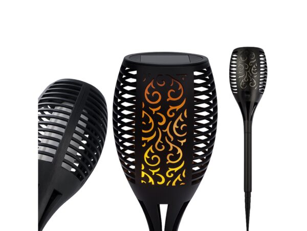 LAMPA OGRODOWA POCHODNIA SOLARNA JAK PŁOMIEŃ OGIEŃ