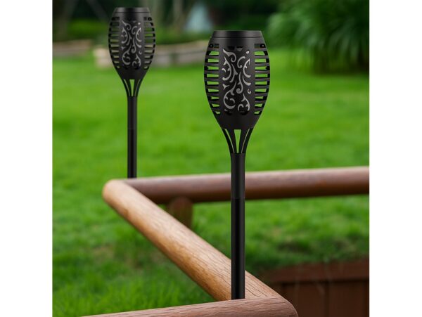 LAMPA OGRODOWA POCHODNIA SOLARNA JAK PŁOMIEŃ OGIEŃ