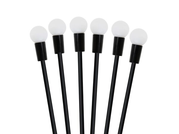 LAMPA OGRODOWA SOLARNA 6 LED KULKI - ciepły biały