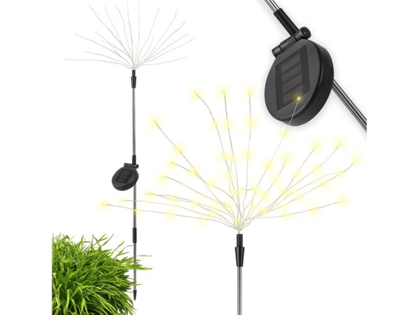 LAMPA OGRODOWA SOLARNA 90 LED DRZEWKO - ciepły biały