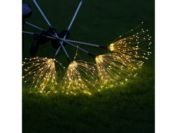 LAMPA OGRODOWA SOLARNA 90 LED DRZEWKO - ciepły biały