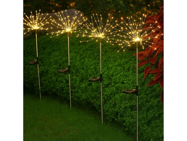 LAMPA OGRODOWA SOLARNA 90 LED DRZEWKO - ciepły biały