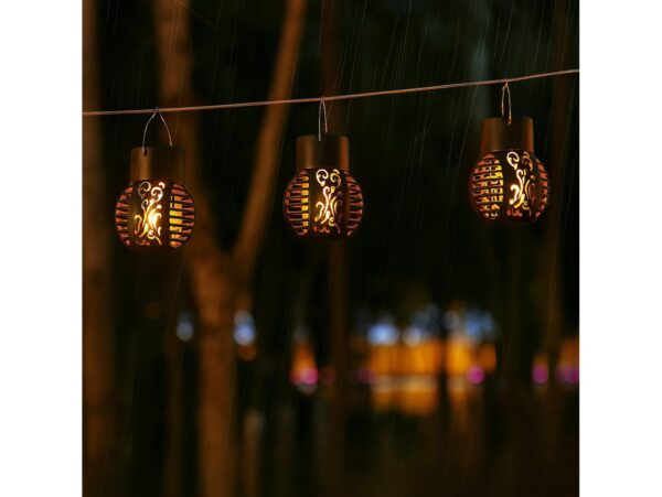 LAMPA OGRODOWA SOLARNA KULA WISZĄCA - 9x7 wzór 2