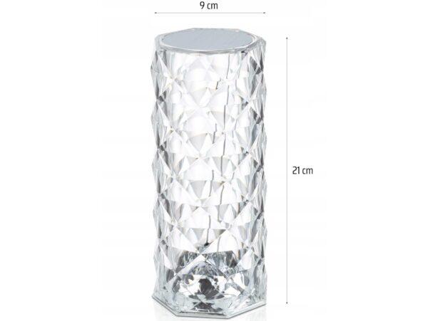 LAMPA ROSE DIAMOND DOTYKOWA +PILOT 22cm