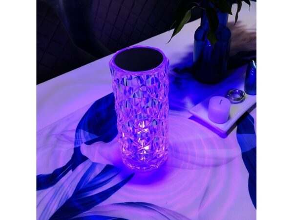 LAMPA ROSE DIAMOND DOTYKOWA +PILOT 22cm