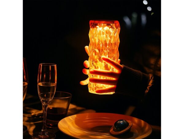 LAMPA ROSE DIAMOND DOTYKOWA +PILOT 22cm