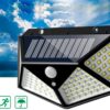 LAMPA SOLARNA CZUJNIK RUCHU ZMIERZCHU 100 LED