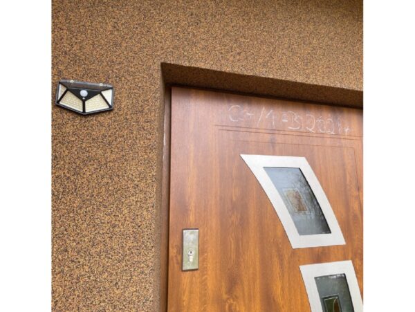 LAMPA SOLARNA CZUJNIK RUCHU ZMIERZCHU 100 LED