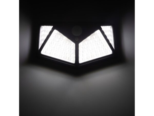 LAMPA SOLARNA CZUJNIK RUCHU ZMIERZCHU 100 LED