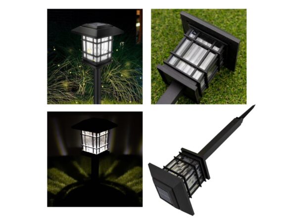 LAMPA SOLARNA LED LATARNIA 35cm 6SZT