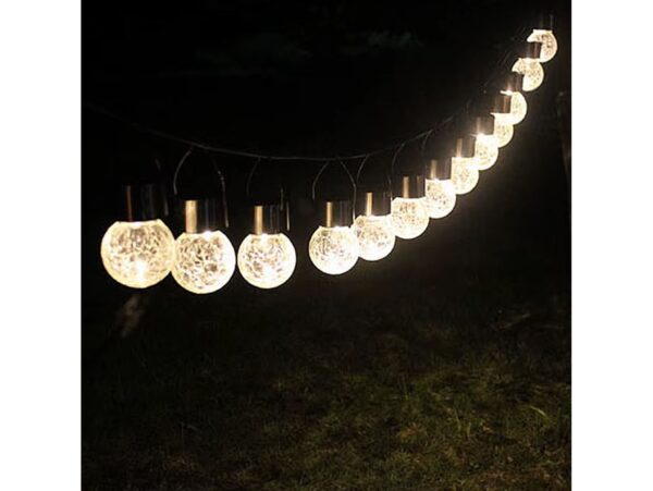 LAMPA SOLARNA OGRODOWA KULA WISZĄCA 6SZT