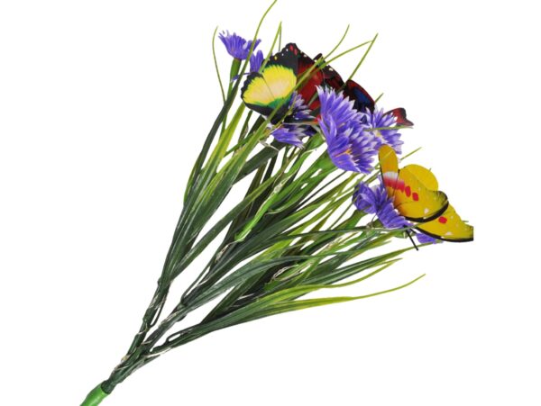 LAMPA SOLARNA OGRODOWA KWIATY - fioletowa łąka